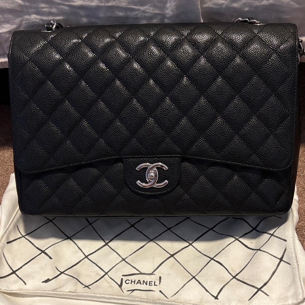 Chanel Classic Black Quilted Shoulder Bag